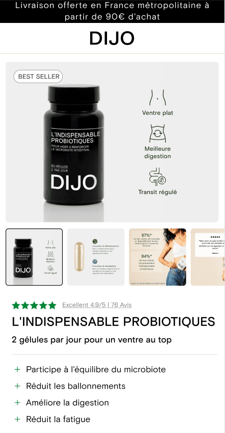 Landing page DIJO